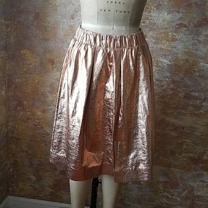 Anthropologie Copper Skirt